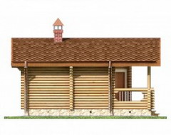 проект бани из бревна