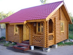 проект бани из бревна