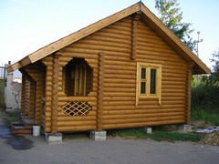 проект бани из бревна
